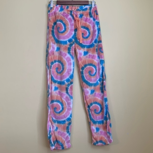 BlueStar Pants - BlueStar Tie-dye Dreamsicle Comfy Drawstring Elastic Waist Loungewear Pants